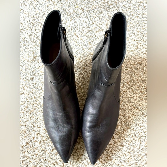 STUART WEITZMAN Mara 50 Black 100%Calfskin Ankle Boots - Picture 3 of 9